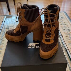Sorel Women's Brex heel cozy lace Winter Boots